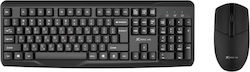 Xtrike Me MK-308 Fără fir Set tastatură și mouse Grecesc