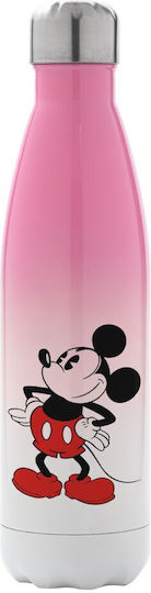 Koupakoupa Mickey Classic Recyclable Bottle Thermos Stainless Steel BPA Free 500ml Pink