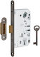 Thirard Recessed Lock Mesoportas with Center 50mm Gold Right