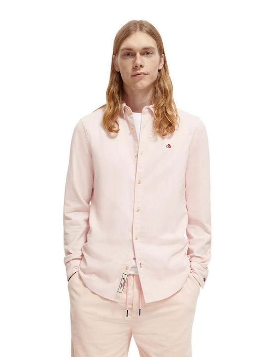 Scotch & Soda Corduroy Κοτλέ Πουκάμισο Ροζ