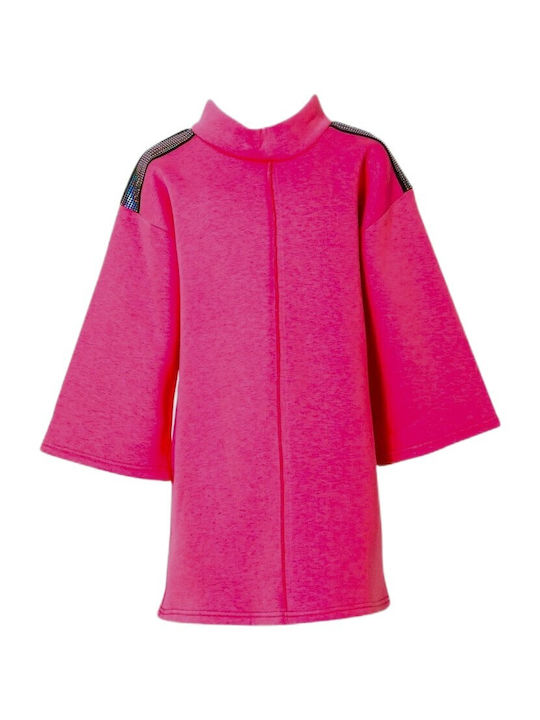 Mamma Natura Rochie pentru Copii Mânecă lungă Fuchsia