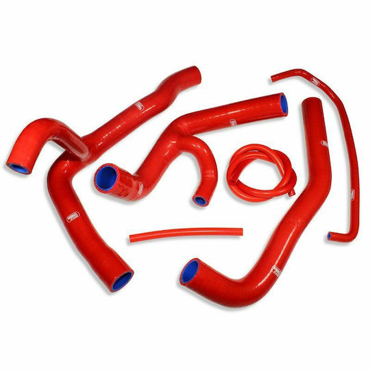 Samco Sport Set Silicone Motorcycle Engine Hoses for Yamaha YZF-R6 Red