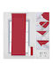 Tpster Roller Blinds Partial Blackout Red W100xH180cm 23787
