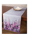 Silk Fashion Tablecloth Runner Purple 45x170cm