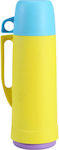 Ankor Bottle Thermos Glass / Plastic Yellow with Cap-Cup