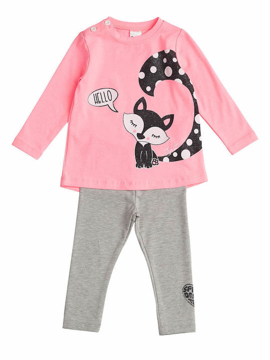 Sprint Kids Set with Leggings Winter 2pcs Pink