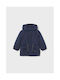 Mayoral Kids Parka Long with Hood Navy Blue