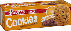 Μπισκότα Cookies με Κομμάτια Πορτοκαλιού & Σοκολάτας Παπαδοπούλου (180 g)