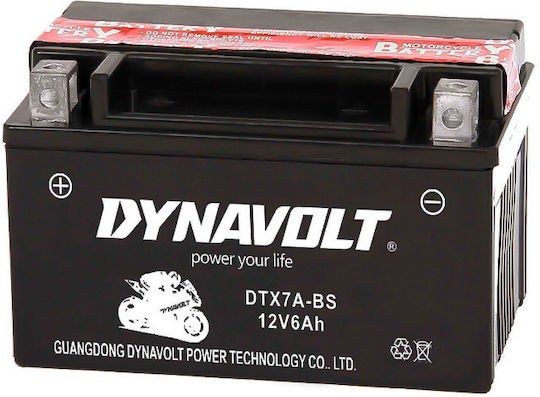 Dynavolt Motorradbatterie YTX7A-BS mit Kapazität 6Ah