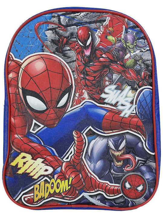 Spiderman School Bag Backpack Kindergarten Multicolored