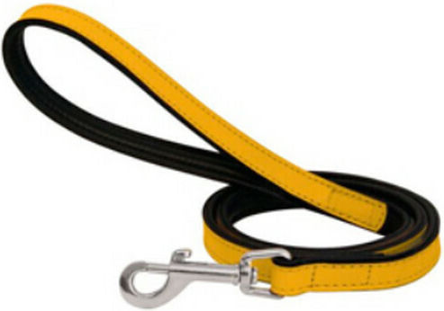 Gloriapets Dog Leash/Lead Leather Padded soft in Yellow color