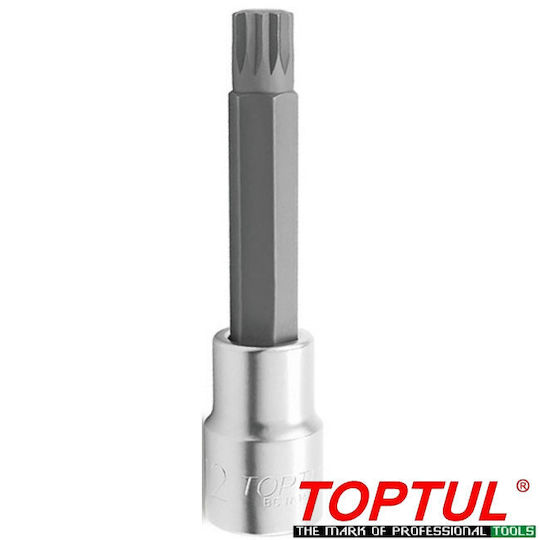 Toptul Long Walnut with Spline Head and Socket 1/2'' M9.5