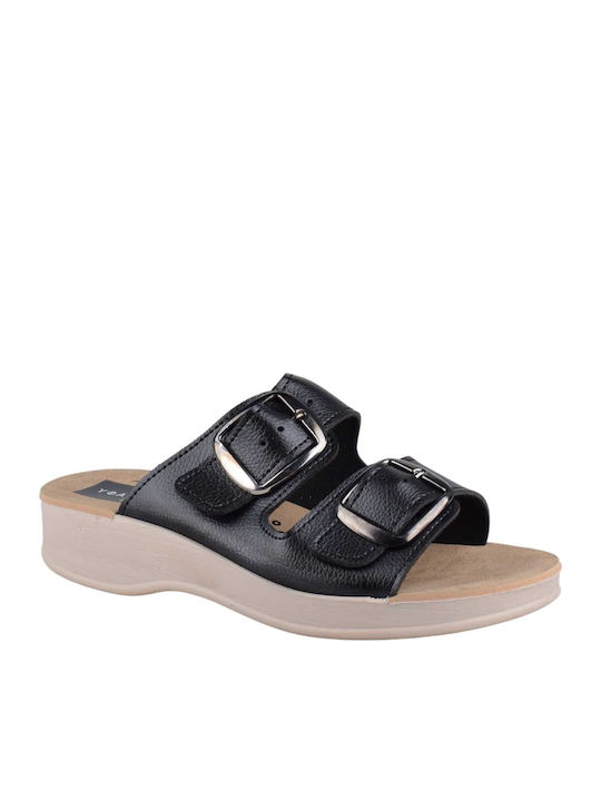 Vesna Women's Flat Sandals Anatomic in Black Color