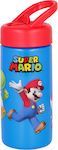 Stor Sticlă pentru Copii Super Mario Plastic Albastru 410ml