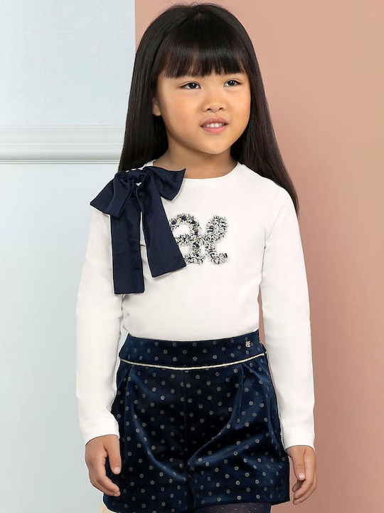 Abel & Lula Kids Blouse Long Sleeve Ecru