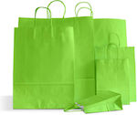 Global Paper Bag for Gift Green 22x10x31cm.