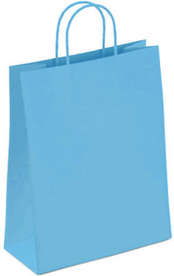 Global Paper Bag for Gift Blue 26x12x31cm.