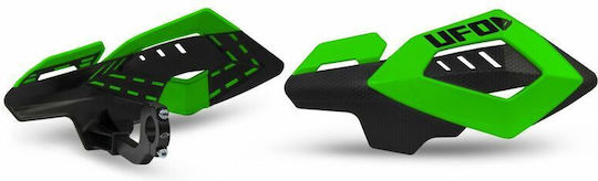 UFO Motorcycle Protective Hand Guards in Green Colour