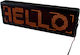 Rolling LED Sign One - Sided Waterproof 70x20cm Red
