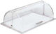 Sunnex Commercial Serving Oval Plate Plastic Cover Roll Top 53.3x36.2x17.6cm