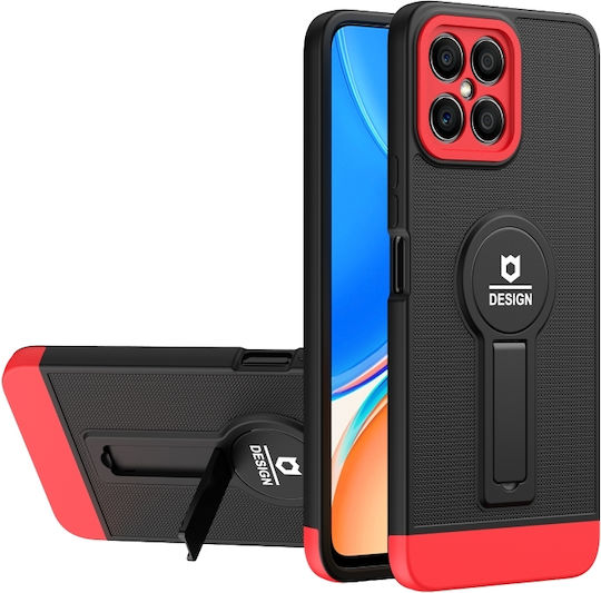 kickstand Back Cover Magnetic Negru (Honor X8)