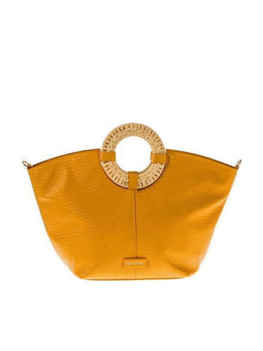4queens Damentasche Tote Handtasche Gelb