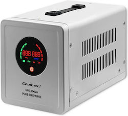 Qoltec 50719 (FR) UPS 500VA 350W με Πρίζα Schuko