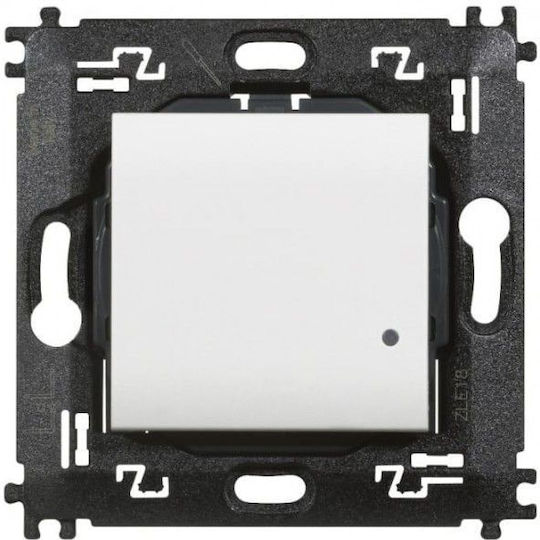 Bticino Recessed Wall Switch Lighting One-Way without Frame White