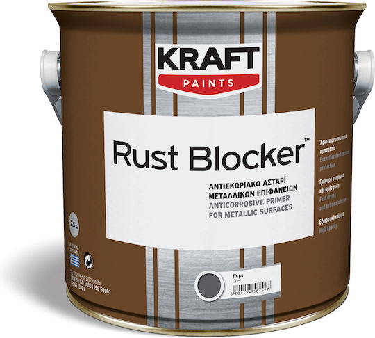 Kraft RUST BLOCKER Αστάρι Κατάλληλο για Μέταλλο 0.75lt