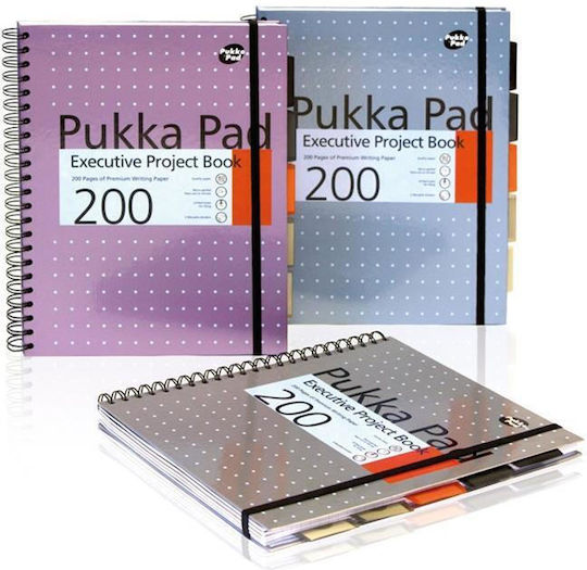 Pukka Спирал Тетрадка На райета A4 1бр (Различни дизайни/цветове)