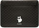 Karl Lagerfeld Saffiano Monogram Choupette Θήκη για Laptop 16" σε Μαύρο χρώμα