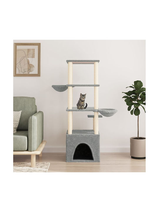 vidaXL Cat Scratching Tree Gray 97x74.5x147cm 171781 Skroutz.cy
