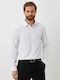 Long-sleeved Cotton Shirt White