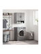vidaXL Bathroom Cabinet L60xW31xH70cm Gray