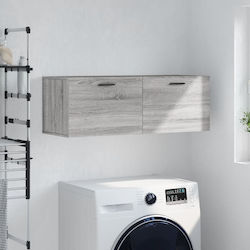 vidaXL Ντουλάπι Μπάνιου 100x36.5x35cm Γκρι