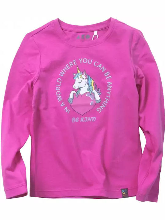 Bluză pentru copii Cu mânecă lungă Fuchsia