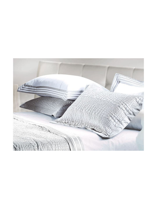 Guy Laroche Forte Pillowcase Silver 50x70cm