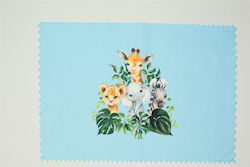 Dimcol Fabric Baby Placemat Light Blue