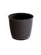 Prosperplast DRLO300 Übertopf Rattan Braun mit Gestell 30x30x26.5εκ.