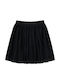 Kids' Pleated Skirt Monochrome Black