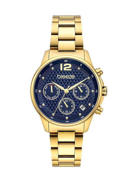 Breeze Women's Watch with Gold Metal Bracelet