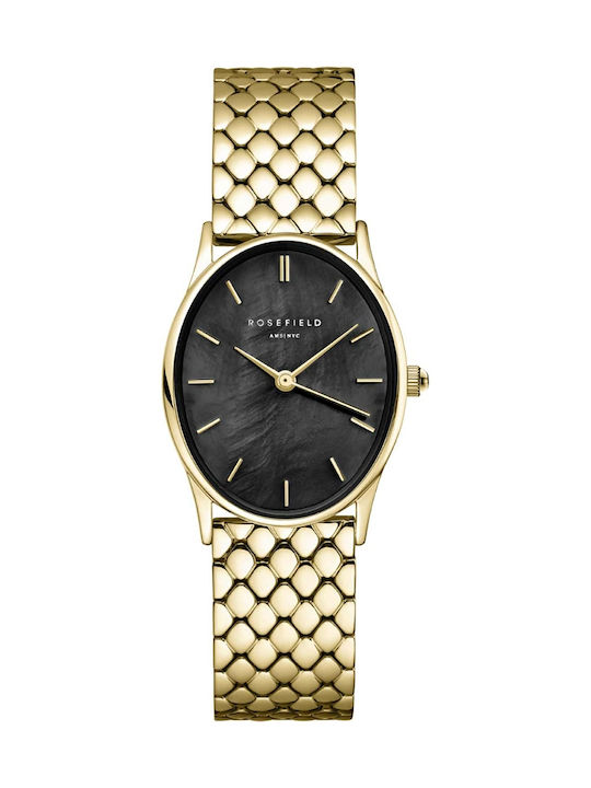 Rosefield Watch with Gold Metal Bracelet