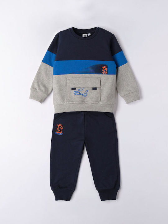 iDO Kids Sweatpants Set Navy Blue 2pcs