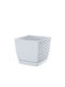Prosperplast DRLK145 Planter Rattan White with Stand 14.5x14.5x12.5cm.