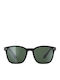 Izipizi Unisex Sunglasses with Black Plastic Frame and Green Polarized Lens
