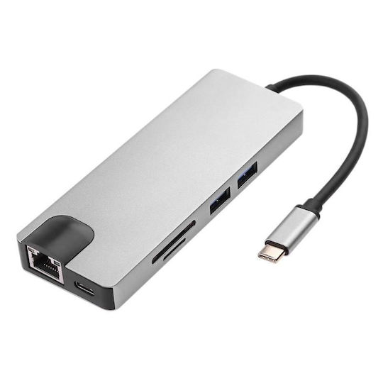 ATC USB-C Docking Station mit 4K Ethernet Gray (06.005.0085)