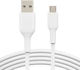 Treqa Regular USB 2.0 to micro USB Cable Λευκό 1.5m (CA-8711) 1τμχ