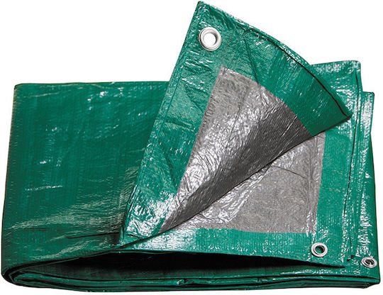Compass Αδιάβροχος Μουσαμάς 190gr/m² 5x4m Βαρέως Τύπου Πράσινος