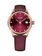 Jowissa Women's Watch with Burgundy Fabric Strap