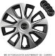 Versaco Auto Radkappen Set Stratos mit Marke Opel 4Stück 15" Schwarz